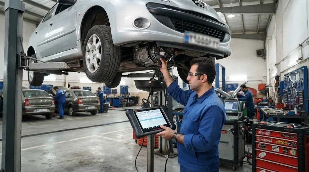 عیب یابی گیربکس اتوماتیک در تعمیرگاه تکنیک